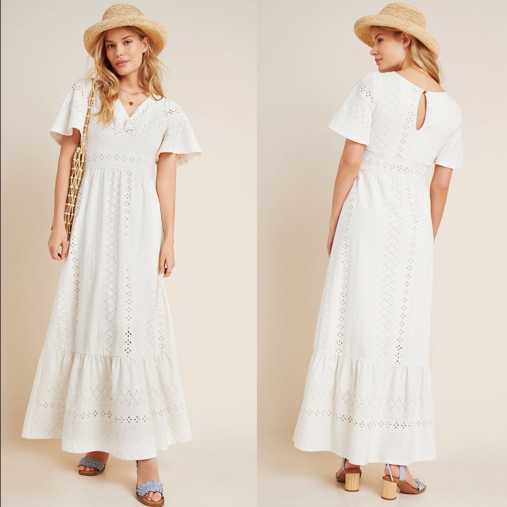 ✨ NWT Anthropologie Maeve Rochelle Eyelet Dress ✨